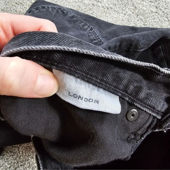 SLVRLAKE London Crop Long Gone Jeans Black - Picture 5 of 11